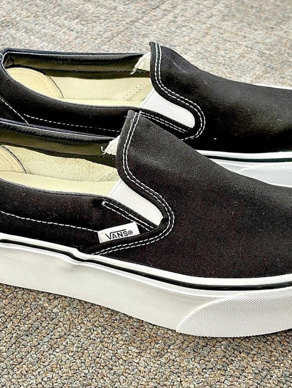 Vans Classic Slip-On Platform Sneakers Black & White